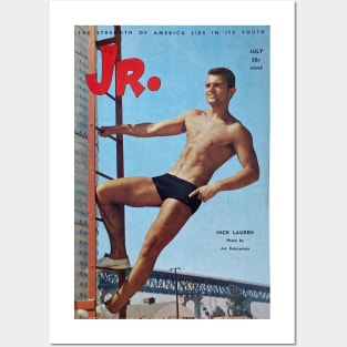 JR. Junior - Vintage Physique Muscle Male Model Magazine Cover Posters and Art